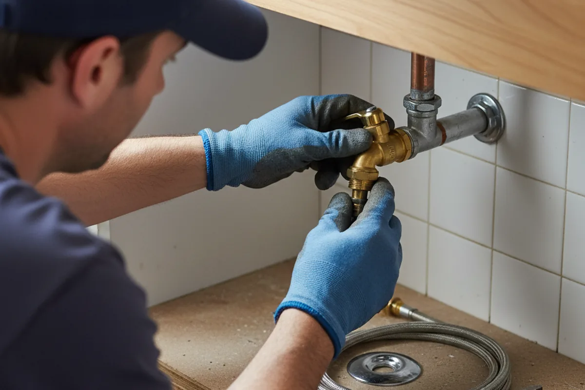 Shutoff valve and fitting work during Faucet and Fixture Repair in Auburn